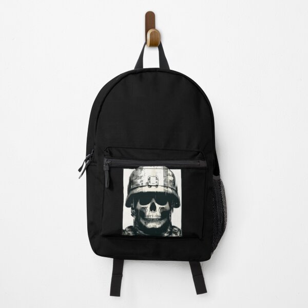 Item preview, Retro pixel glitch skull soldier designed and sold by TomFrontierArt.