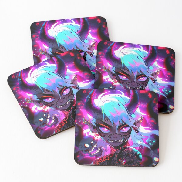Item preview, Neon Demon Hell Queen Anime Girl designed and sold by bubblegoth.