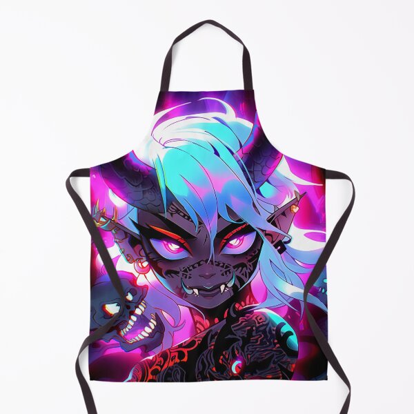 Item preview, Neon Demon Hell Queen Anime Girl designed and sold by bubblegoth.
