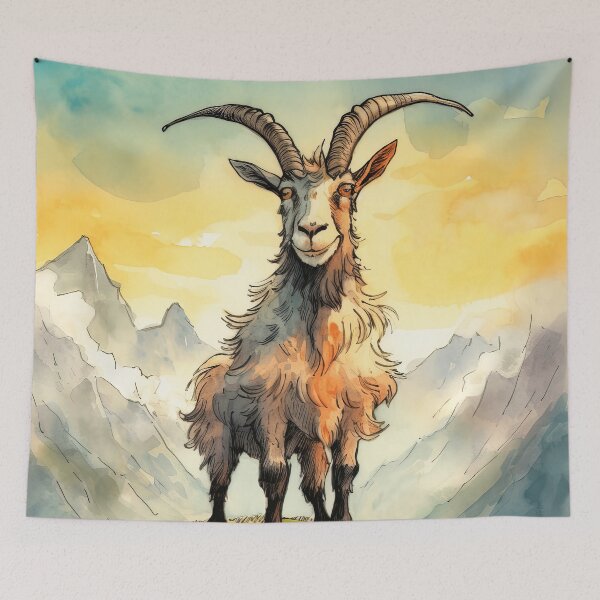 Item preview, Genial Cabra Montés, Cabra en las Montañas designed and sold by MoonFoxDesign.
