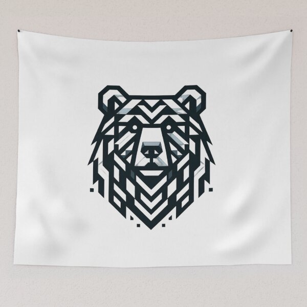 Item preview, Geometric Bear Essence Artwork designed and sold by NAISTUDIOSTO.