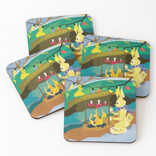Item preview, Cute Festive Rabbit in the Woods designed and sold by Dilyana Rumenova - Shantabella.