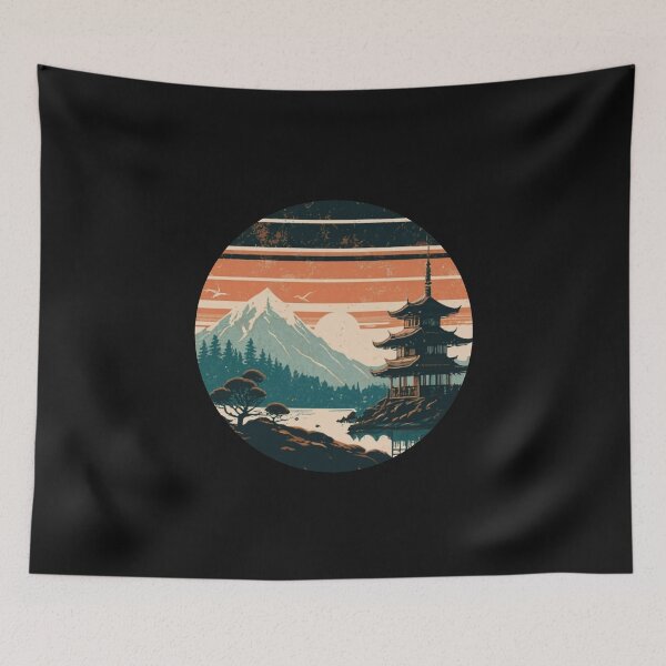 Item preview, Japanese sunset designed and sold by ArtCraftLab.