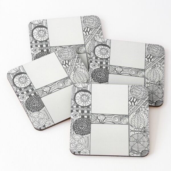 Item preview, “H” black and white zen patterns  designed and sold by 1979byShari.