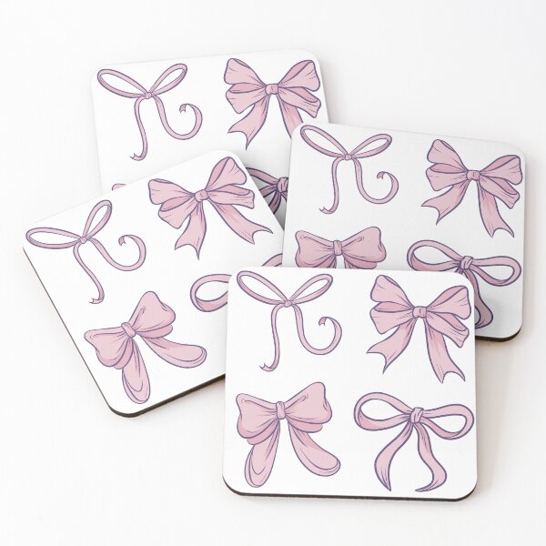 Item preview, Pastel Pink Bows Coquette Ribbons Pack (Soft Grunge Aesthetic) designed and sold by illhustration.