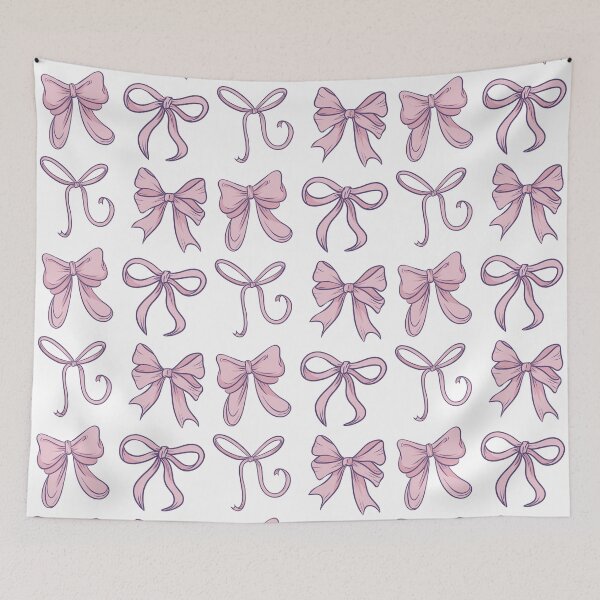 Item preview, Pastel Pink Bows Coquette Ribbons Pack (Soft Grunge Aesthetic) designed and sold by illhustration.