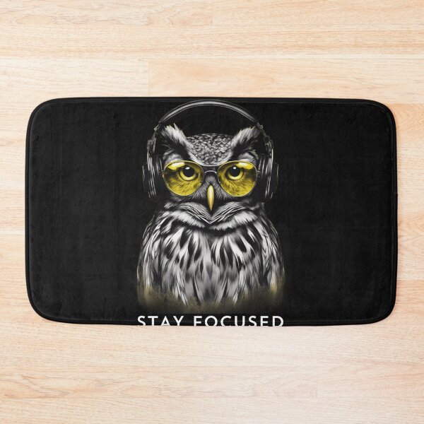 Item preview, Cool owl loves music and is focused designed and sold by KarakitAI.