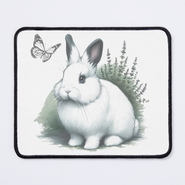 Item preview, Blanc de Hotot Bunny designed and sold by Atelier-Selene.