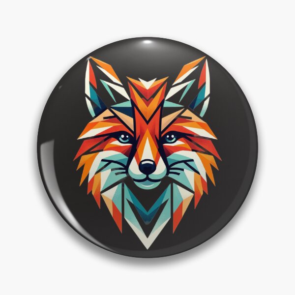 Item preview, Vibrant Geometric Fox Portrait designed and sold by NAISTUDIOSTO.
