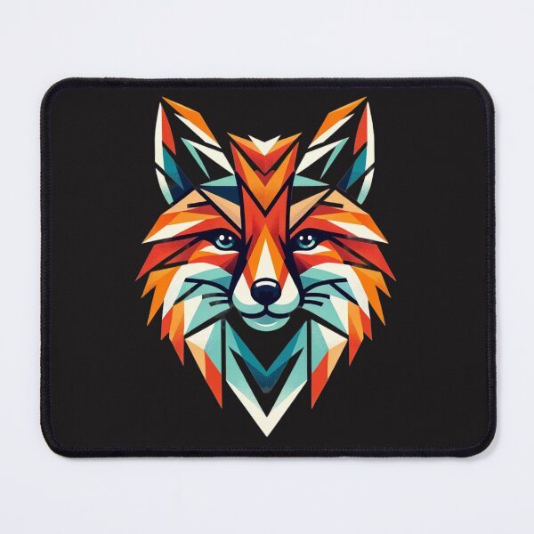 Item preview, Vibrant Geometric Fox Portrait designed and sold by NAISTUDIOSTO.