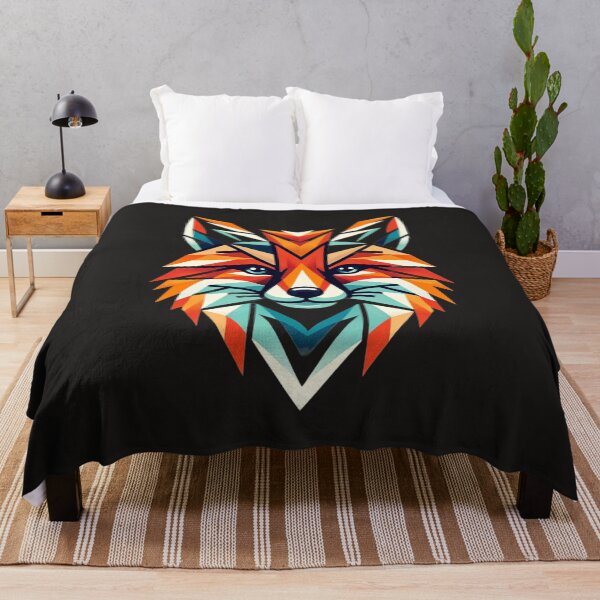 Item preview, Vibrant Geometric Fox Portrait designed and sold by NAISTUDIOSTO.