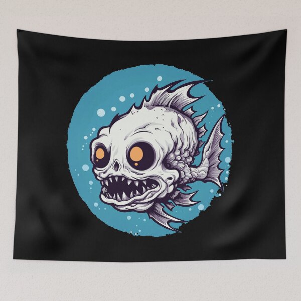 Item preview, Funny horror punk fish designed and sold by drizzd.