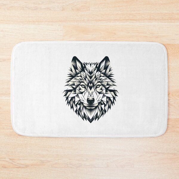 Item preview, Monochromatic Geometric Wolf Art designed and sold by NAISTUDIOSTO.