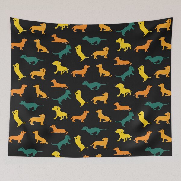Item preview, Dachshund Pattern v02 designed and sold by Baikachi AD.