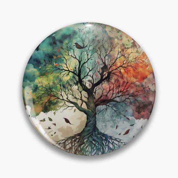 Item preview, Celtic Tree of Life Watercolor Design designed and sold by CosmicAnomaly.