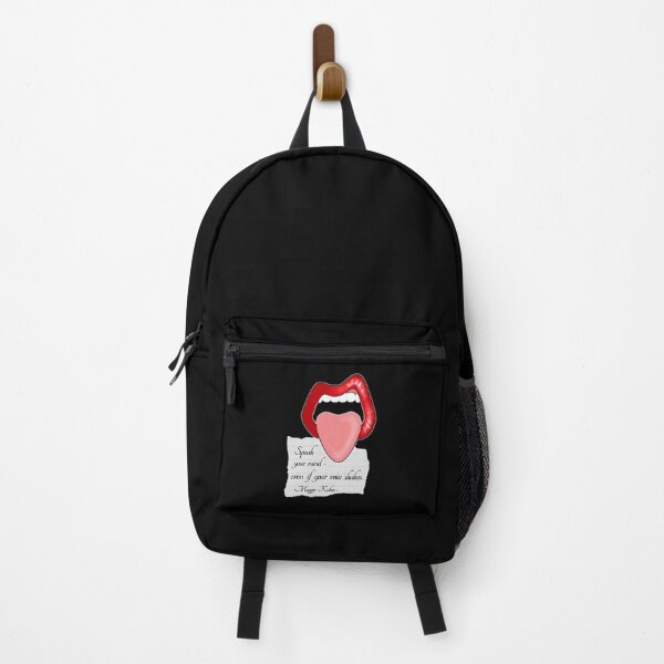 Item preview, Maggie Kuhn Quote Feminist Quote Red Vinyl Lips designed and sold by ObsidianDaz.