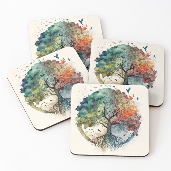 Item preview, Celtic Tree of Life Watercolor Design designed and sold by CosmicAnomaly.