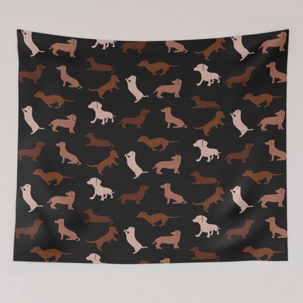 Item preview, Dachshund Pattern v03 designed and sold by Baikachi AD.