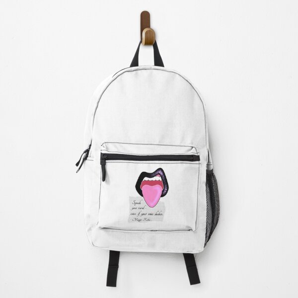 Item preview, Maggie Kuhn Quote Feminist Quote Black Vinyl Lips designed and sold by ObsidianDaz.