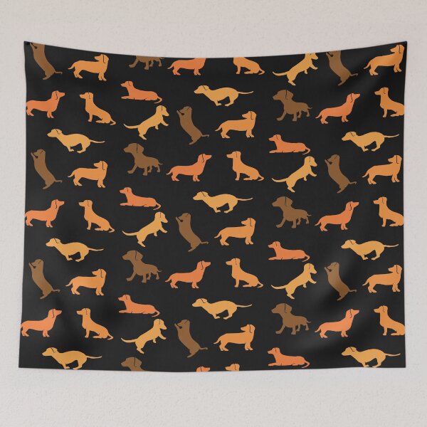 Item preview, Dachshund Pattern v04 designed and sold by Baikachi AD.