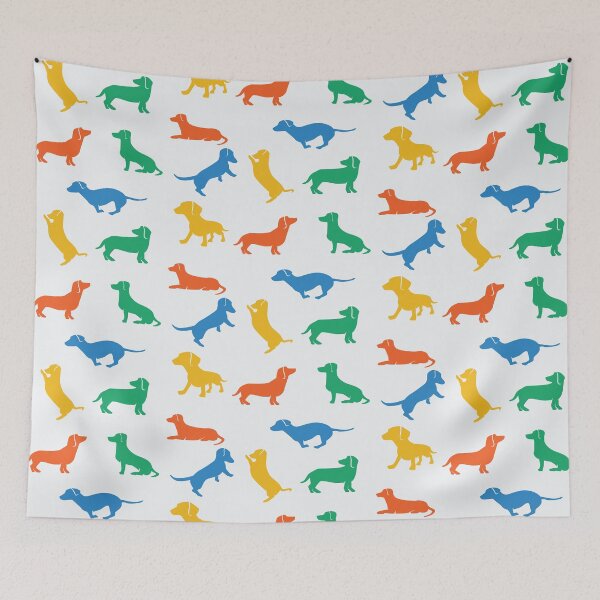 Item preview, Dachshund Pattern v05 designed and sold by Baikachi AD.