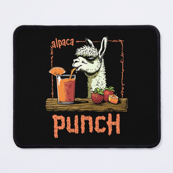 Item preview, Quirky Alpaca Sipping Punch - Animal Lover's Delight designed and sold by Shirtlify.