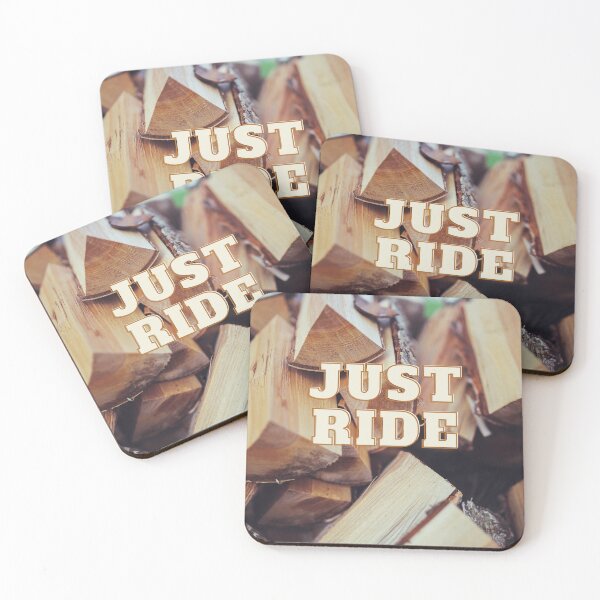 Item preview, Just Ride - Woods Background designed and sold by ReelRide Creations.