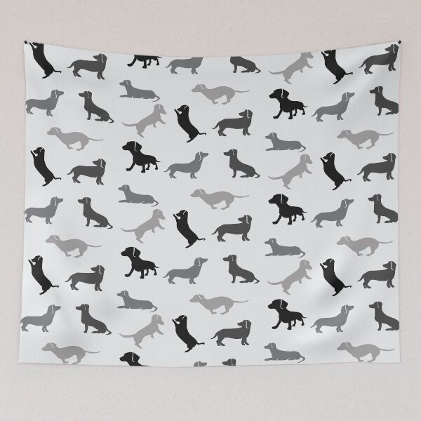 Item preview, Dachshund Pattern v07 designed and sold by Baikachi AD.