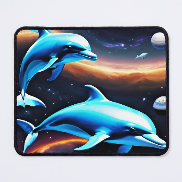 Item preview, Stellar Dolphins: Floating in the Aquatic Galaxy designed and sold by VogueVerseShopp.