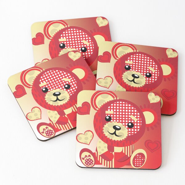 Item preview, Valentine's day teddy bear with hearts  designed and sold by smalladventures.