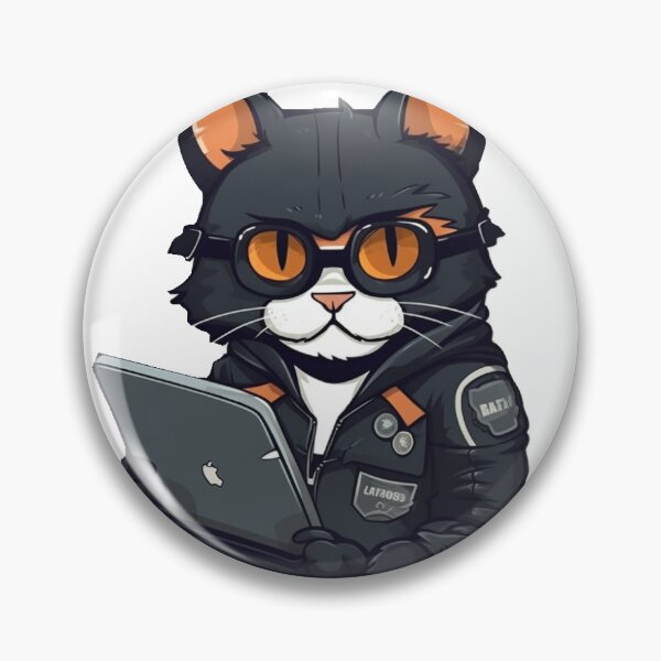Item preview, Tuxedo Cat Hacker designed and sold by hackersticker.