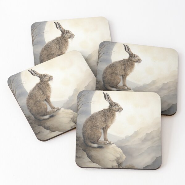 Item preview, Moon Gazing Hare designed and sold by CosmicAnomaly.