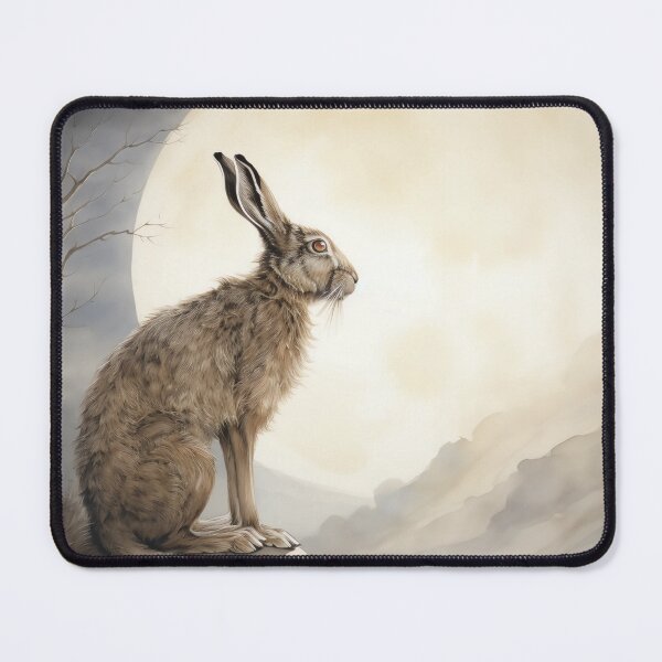 Item preview, Moon Gazing Hare designed and sold by CosmicAnomaly.