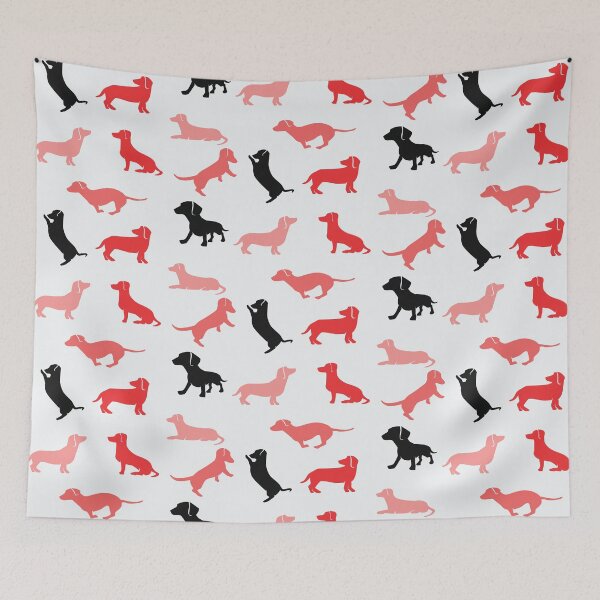 Item preview, Dachshund Pattern v10 designed and sold by Baikachi AD.