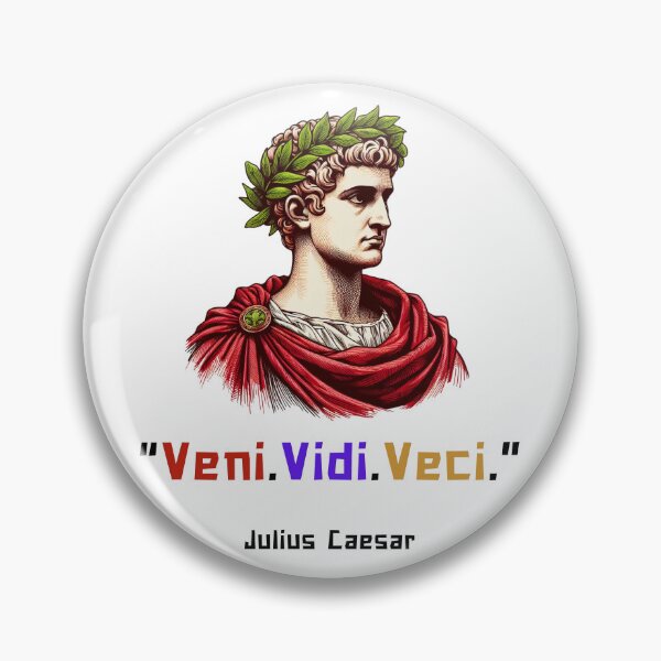 Item preview, Veni, Vidi, Vici Julius Caesar quote for rome fans designed and sold by CachoGlorious.