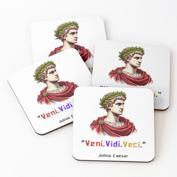 Item preview, Veni, Vidi, Vici Julius Caesar quote for rome fans designed and sold by CachoGlorious.