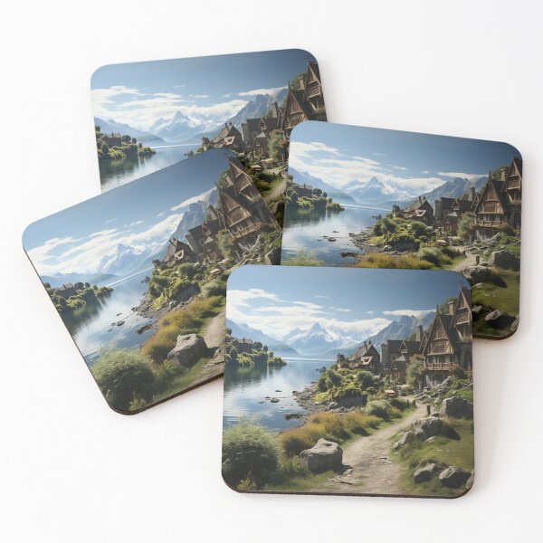 Item preview, Peaceful medieval place near the lake designed and sold by Jcrocha22.