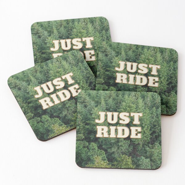 Item preview, Just Ride - Woods Background designed and sold by ReelRide Creations.