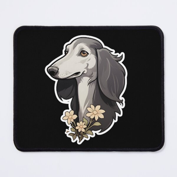 Item preview, Saluki in Flowers designed and sold by CUTEDOGGIEZ.