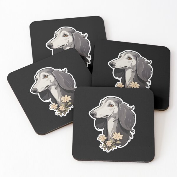 Item preview, Saluki in Flowers designed and sold by CUTEDOGGIEZ.