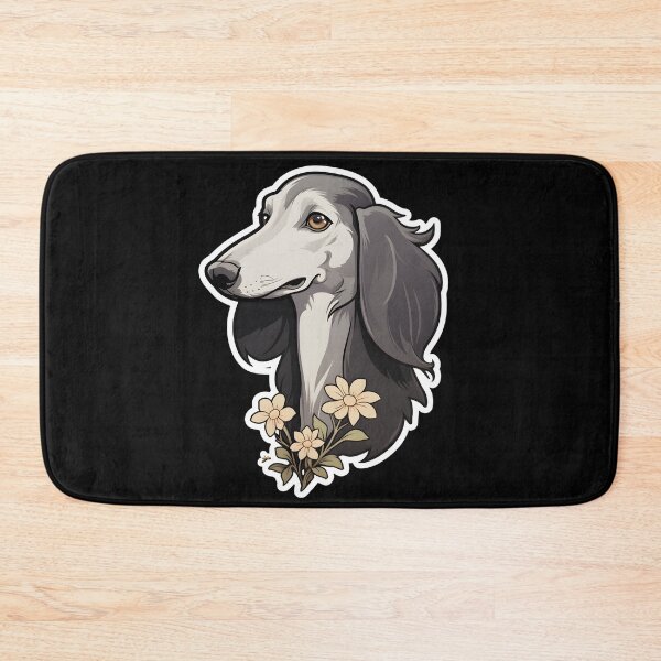 Item preview, Saluki in Flowers designed and sold by CUTEDOGGIEZ.