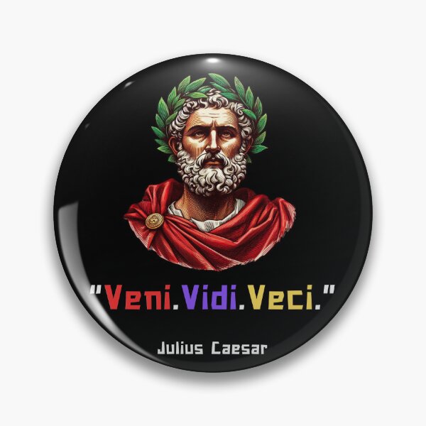 Item preview, Veni, Vidi, Vici Julius Caesar quote for rome fans designed and sold by CachoGlorious.