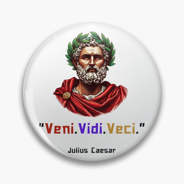 Item preview, Veni, Vidi, Vici Julius Caesar quote for rome fans designed and sold by CachoGlorious.
