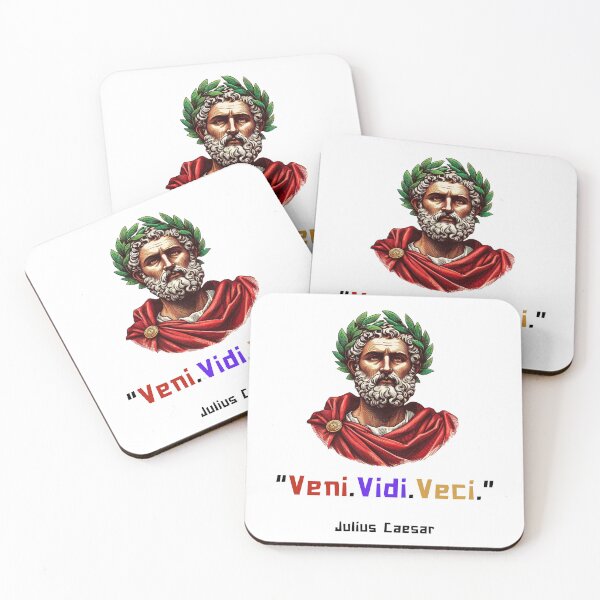 Item preview, Veni, Vidi, Vici Julius Caesar quote for rome fans designed and sold by CachoGlorious.
