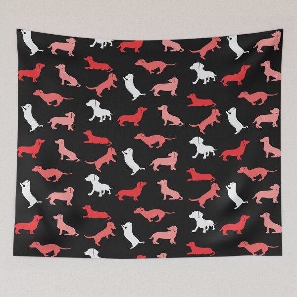 Item preview, Dachshund Pattern v14 designed and sold by Baikachi AD.