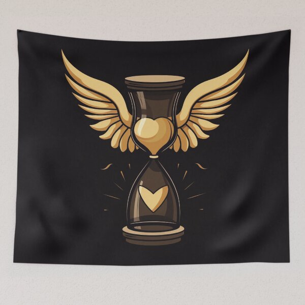 Item preview, Timeless Flight - Winged Hourglass designed and sold by dungeonwarriors.