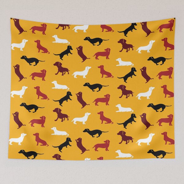Item preview, Dachshund Pattern v16 designed and sold by Baikachi AD.