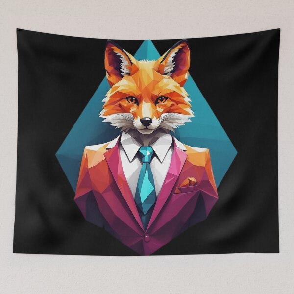 Item preview, Cool Fox - Polygon Art designed and sold by PolygonPinnacle.