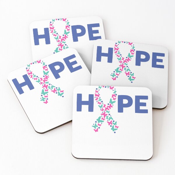 Item preview, Thyroid Cancer Hope & Butterfly Ribbon designed and sold by Shirtey.