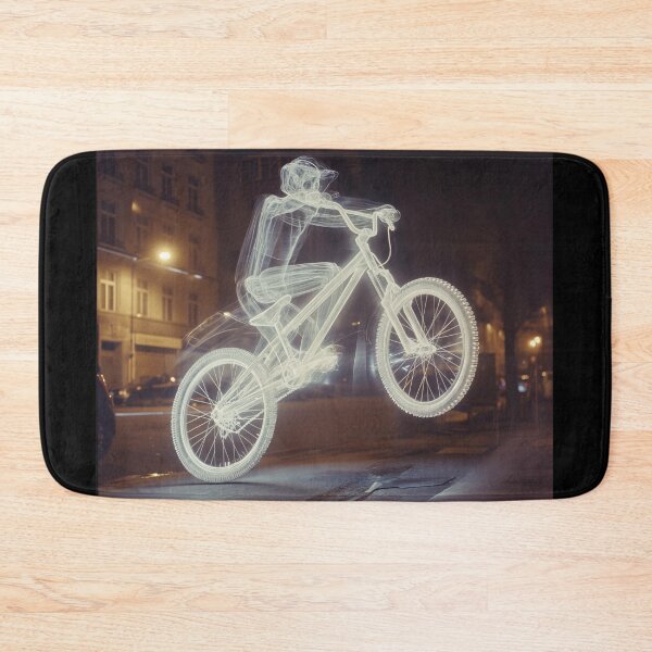 Item preview, Neon Bones: Urban X-Ray Wheelie Explodes at Night designed and sold by Tincanninja.